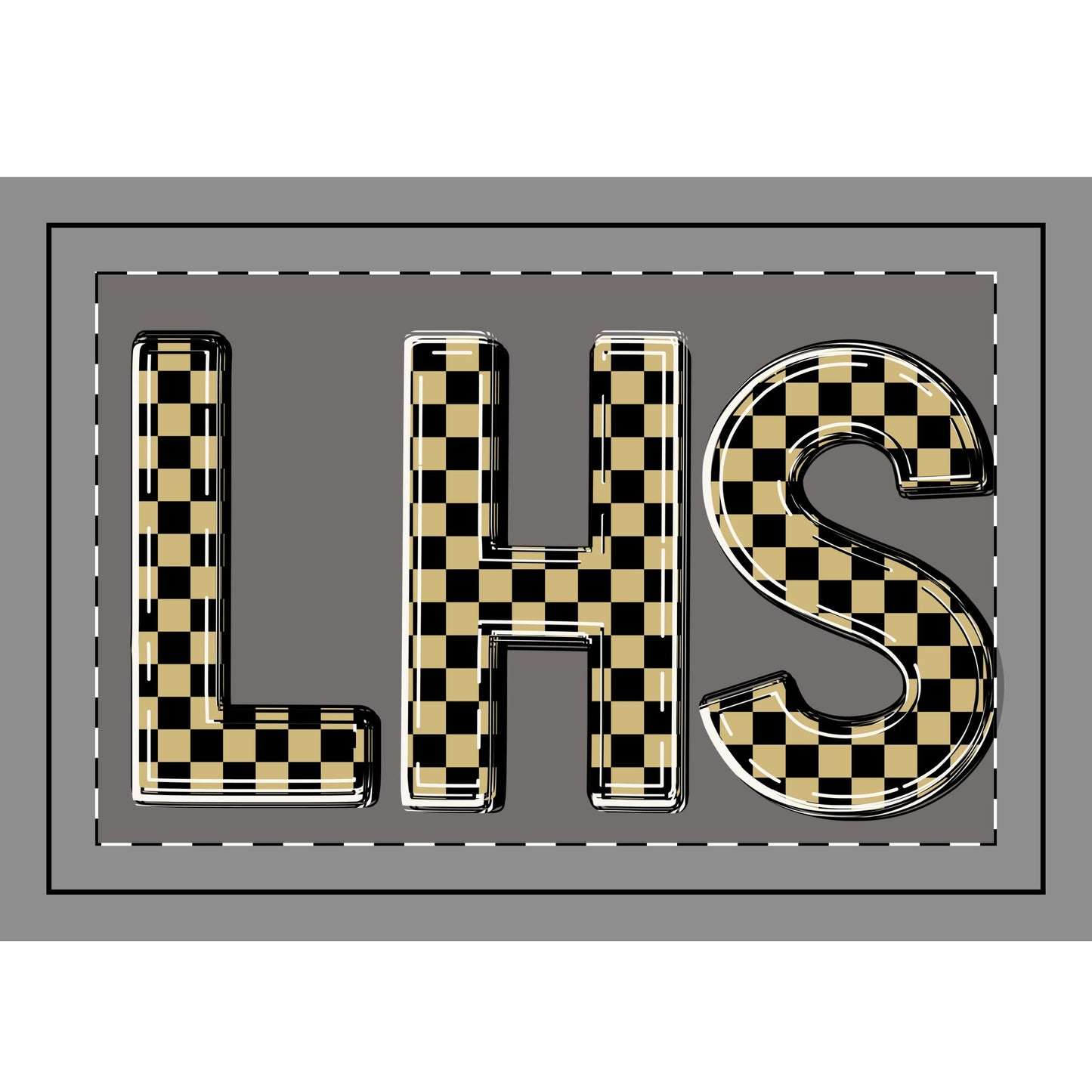 Hand Flag — School Spirit Mini Flag (Tiny Tor / LHS Tornado Design)