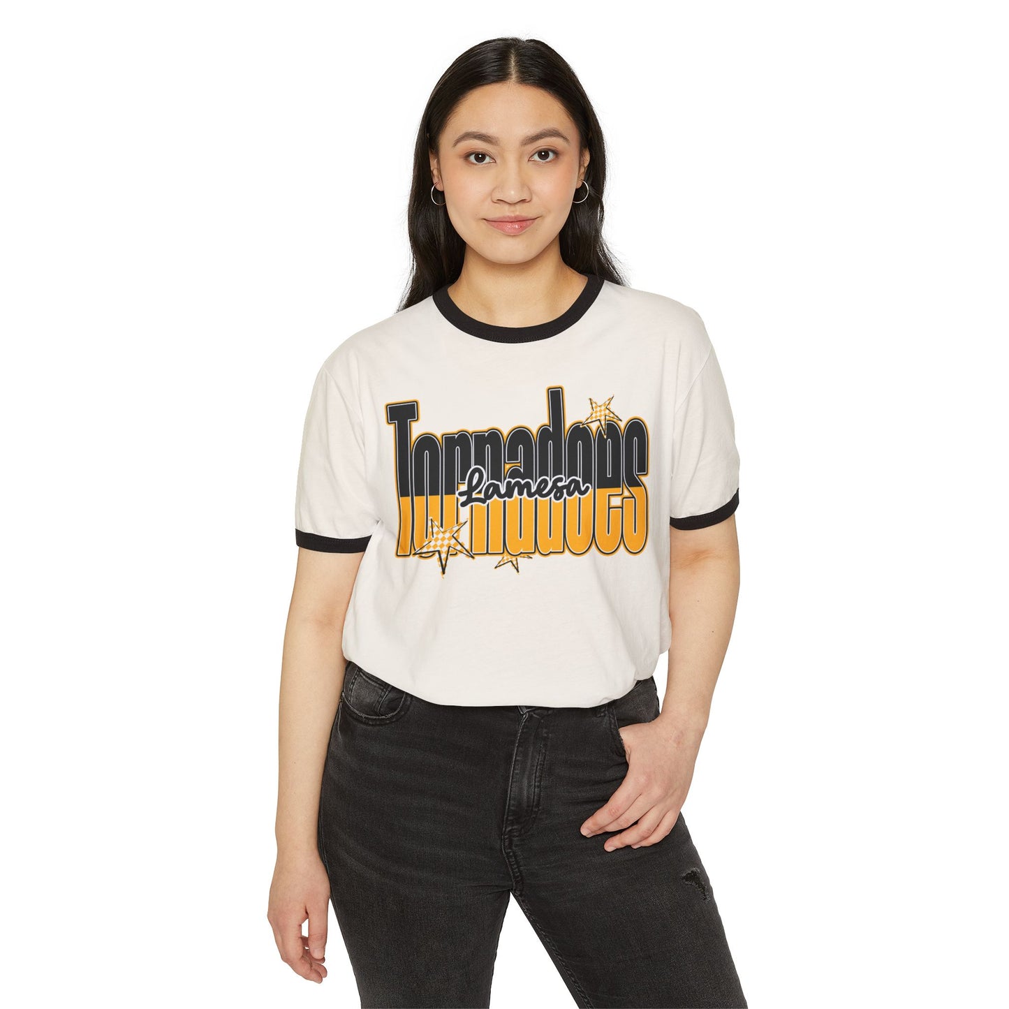 Tornadoes Lomoco Ringer T‑Shirt — Retro Storm Chaser Tee