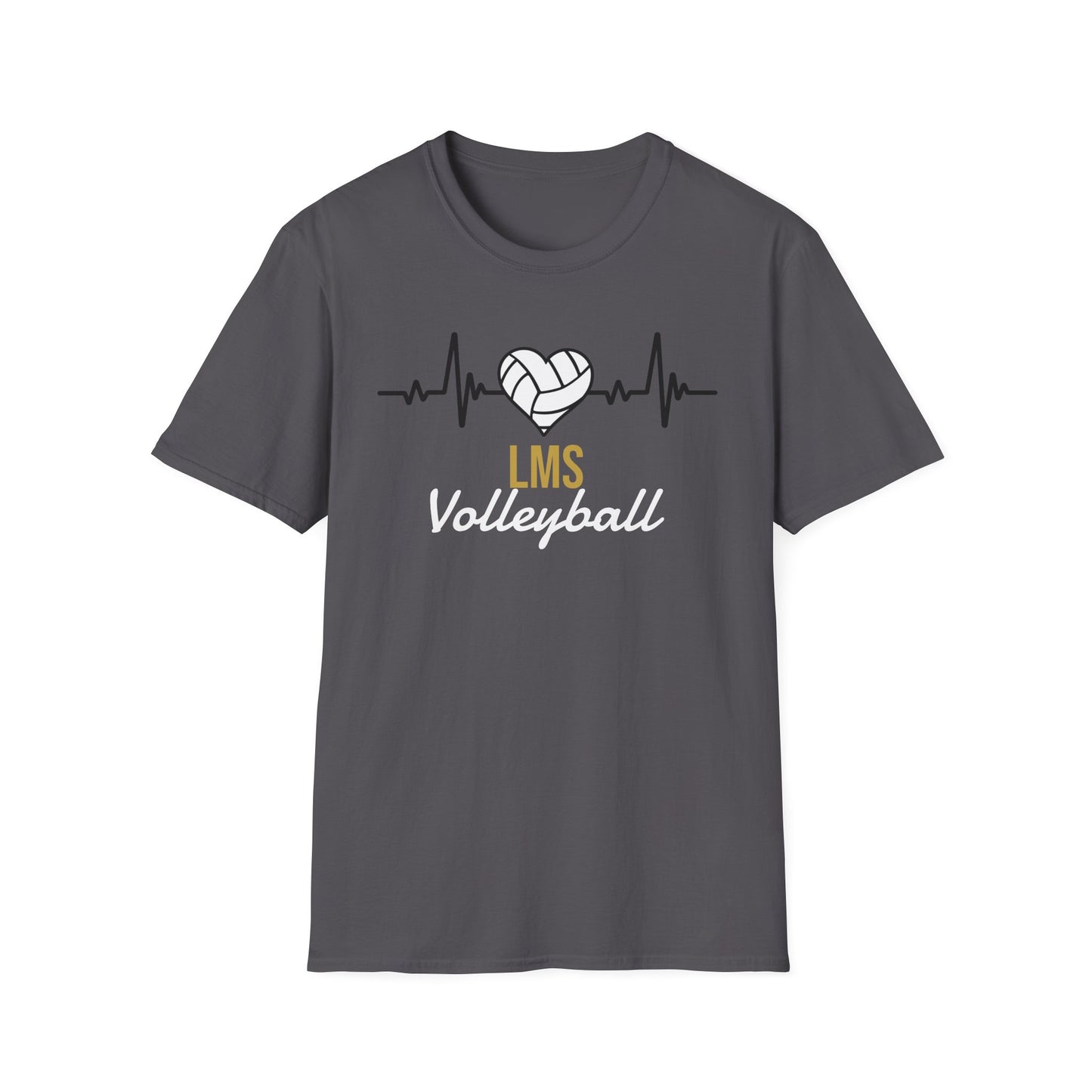 MON LMS Volleyball Heartbeat T-Shirt