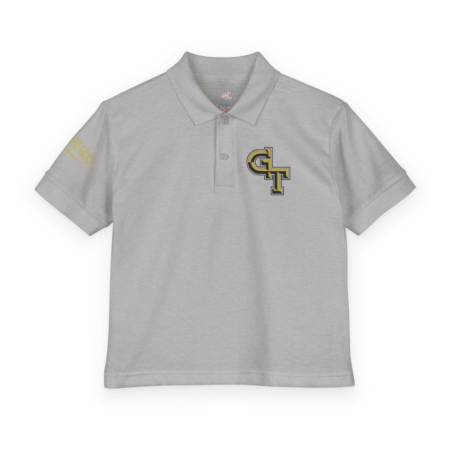 Youth Polo Shirt — Classic White DryBlend® Jersey