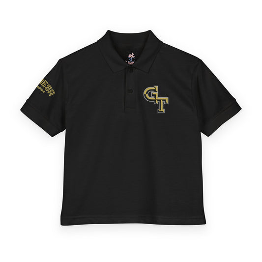 Youth Polo Shirt — Classic White DryBlend® Jersey