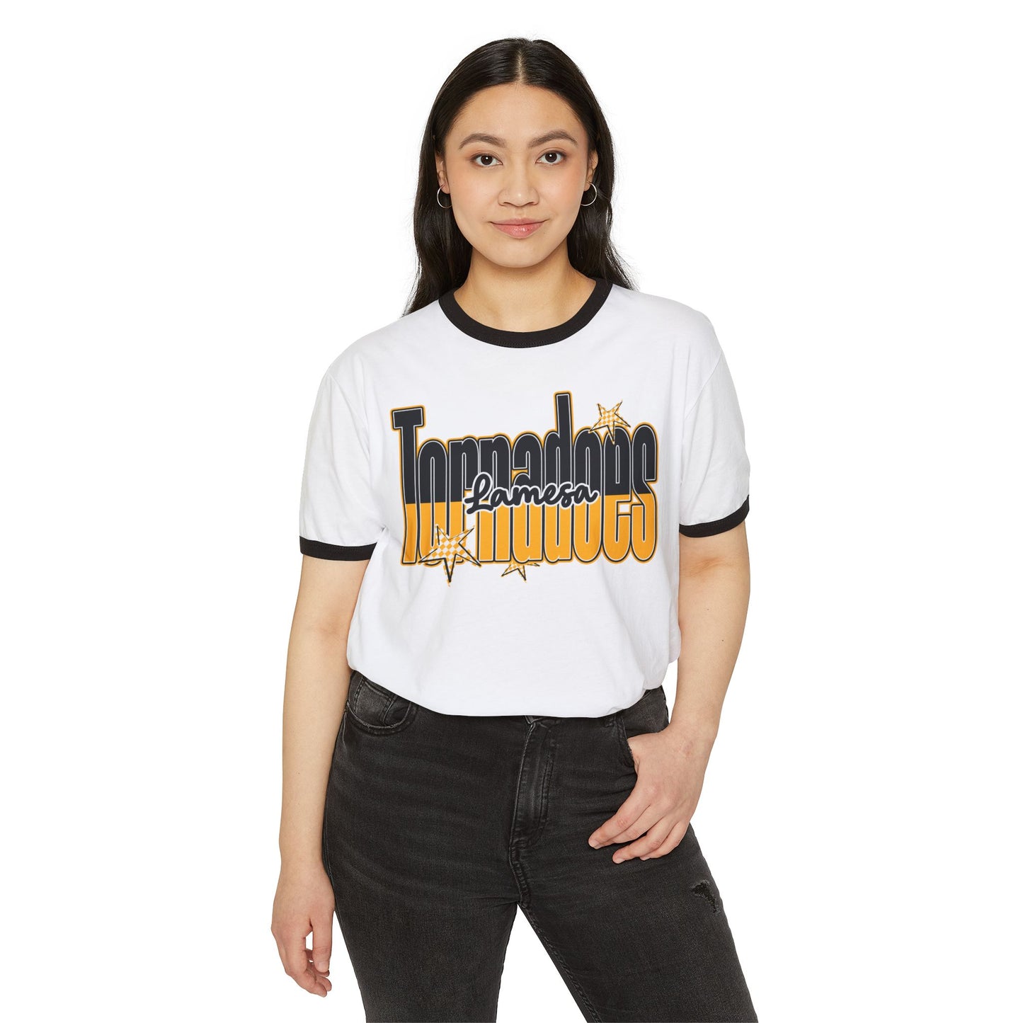 Tornadoes Lomoco Ringer T‑Shirt — Retro Storm Chaser Tee