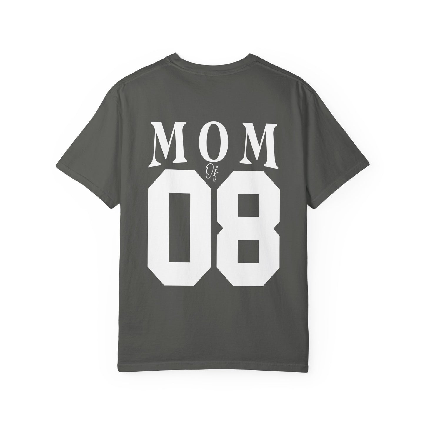 Football Mom T-Shirt — "I'll Always Be Your Biggest Fan" Player Number 08