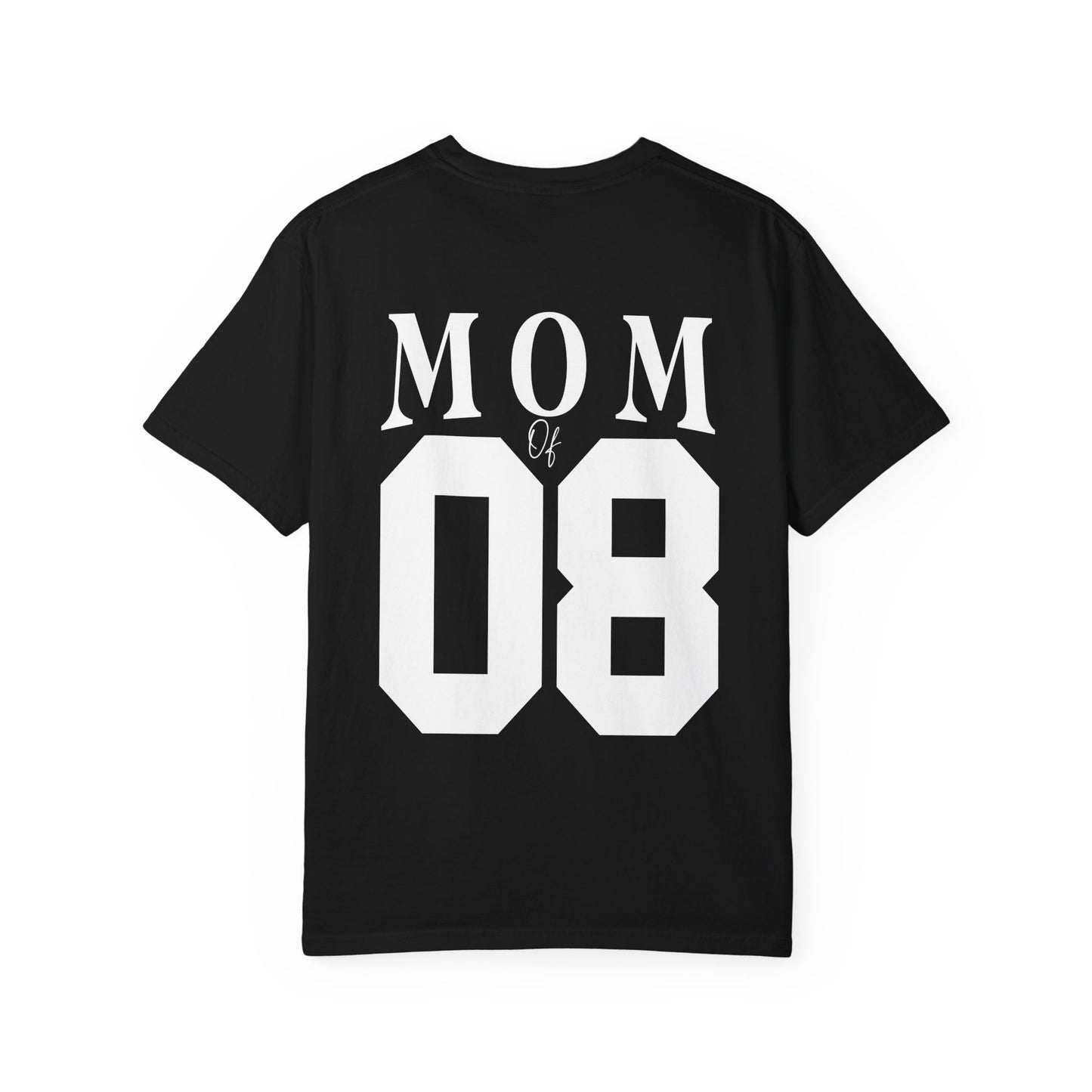 Football Mom T-Shirt — "I'll Always Be Your Biggest Fan" Player Number 08