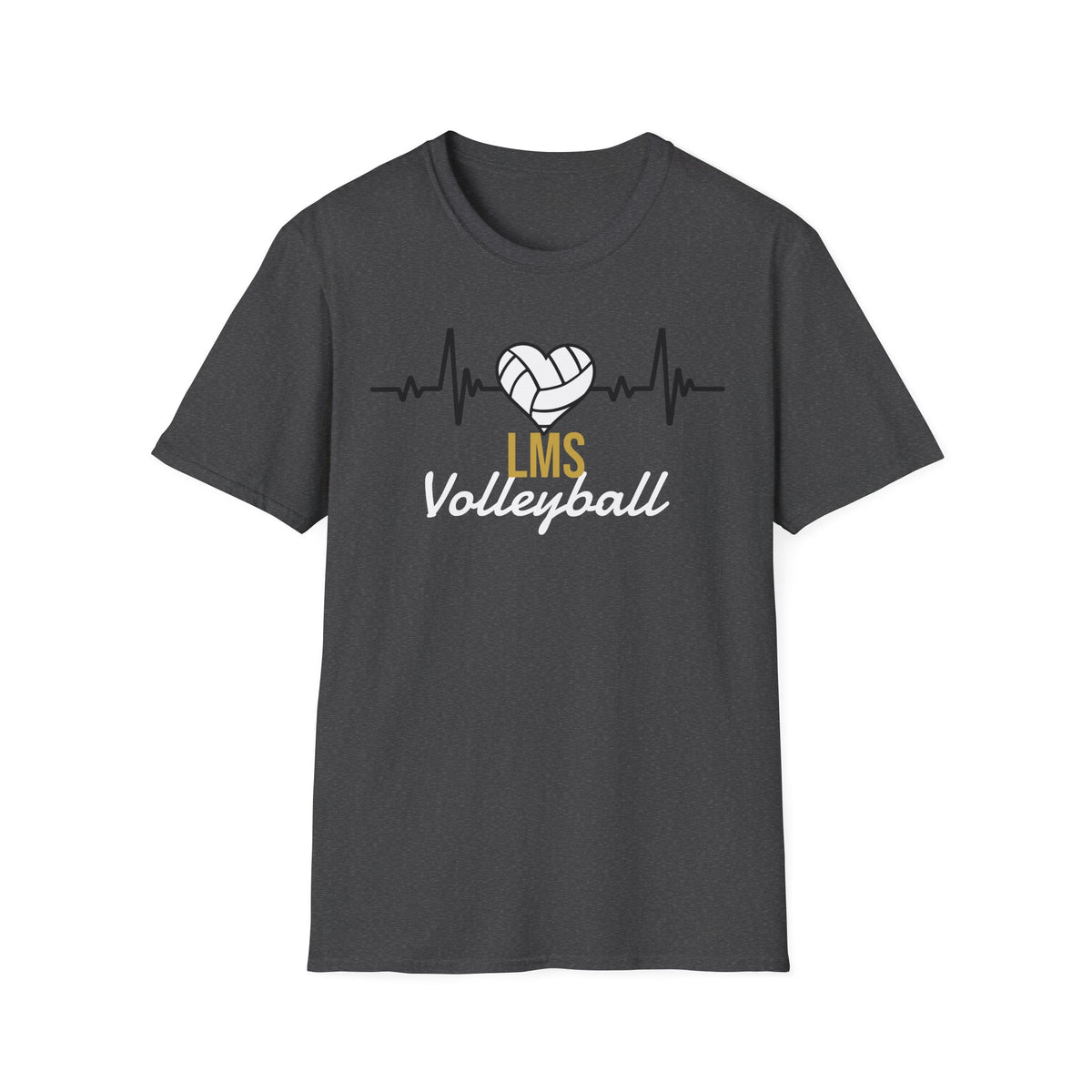MON LMS Volleyball Heartbeat T-Shirt