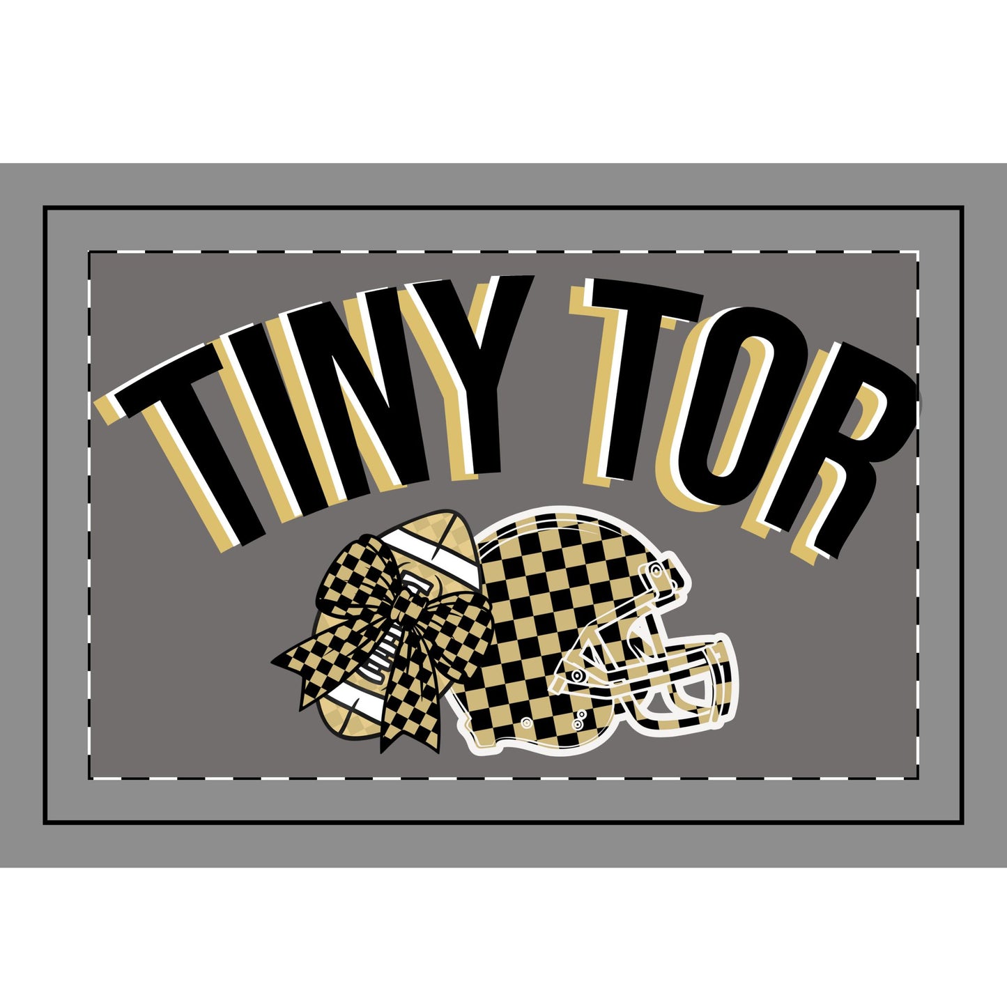 Hand Flag — School Spirit Mini Flag (Tiny Tor / LHS Tornado Design)