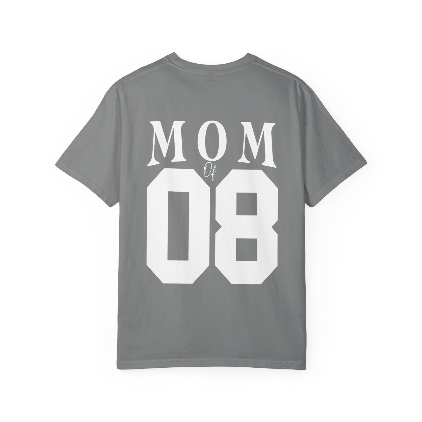 Football Mom T-Shirt — "I'll Always Be Your Biggest Fan" Player Number 08