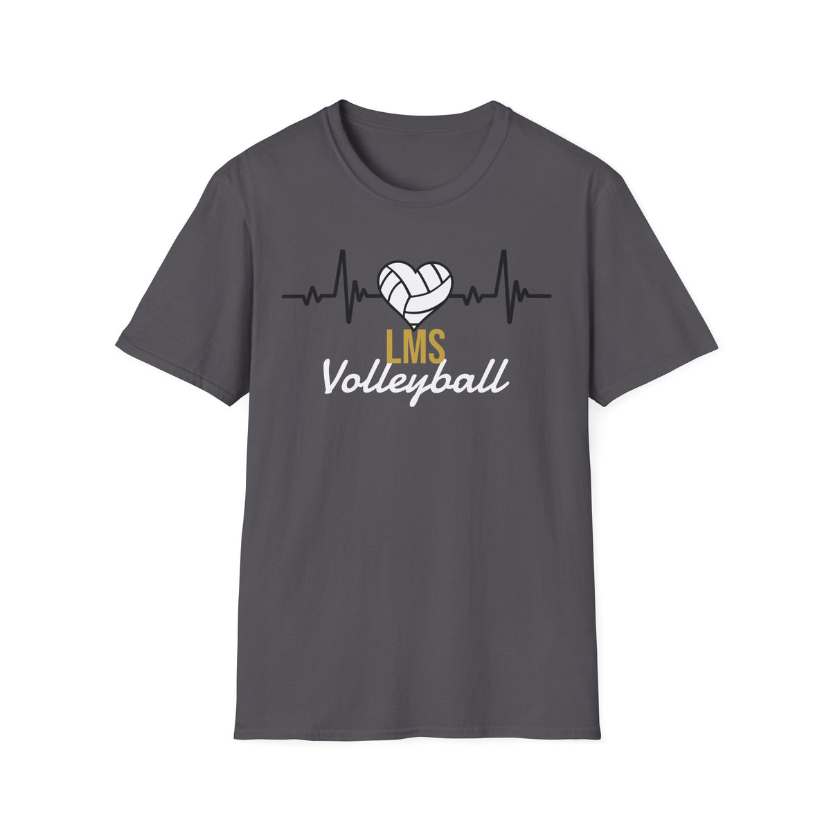 MON LMS Volleyball Heartbeat T-Shirt