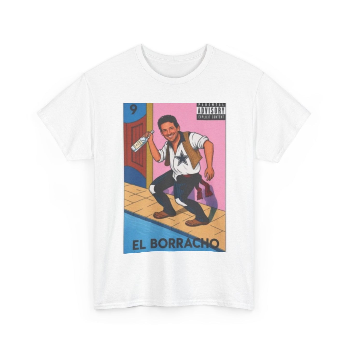 El Borracho Lotería Tee — Vintage Mexican Card Graphic T-Shirt